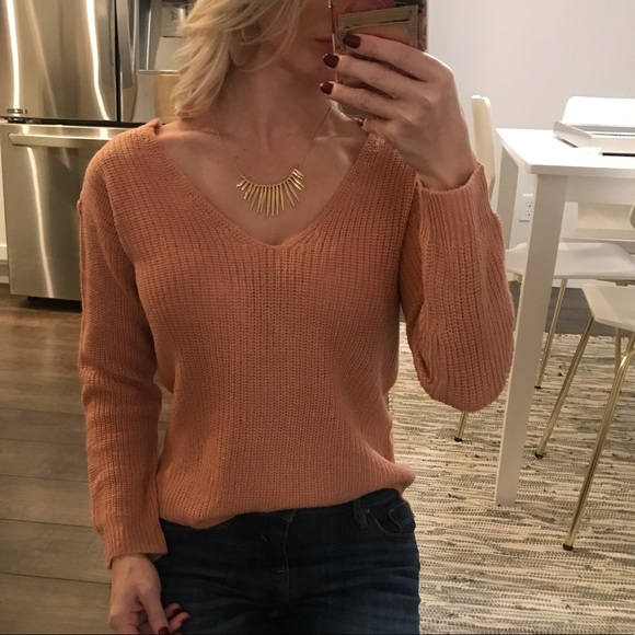 *SALE!* CHIC Cross Back Slouchy/Oversized Sweater - Picture 8 of 8